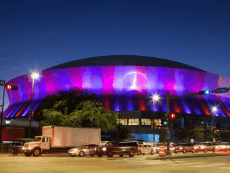 New Orleans Superdome at Night