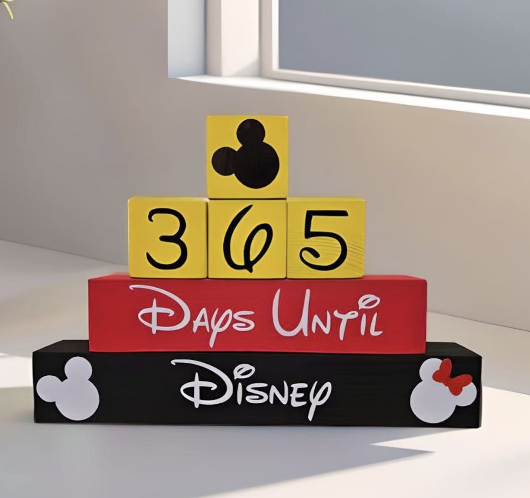 365 Day Disney Countdown Blocks