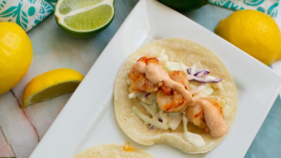Easy 30-Minute Shrimp Tacos with Creamy Lime Slaw