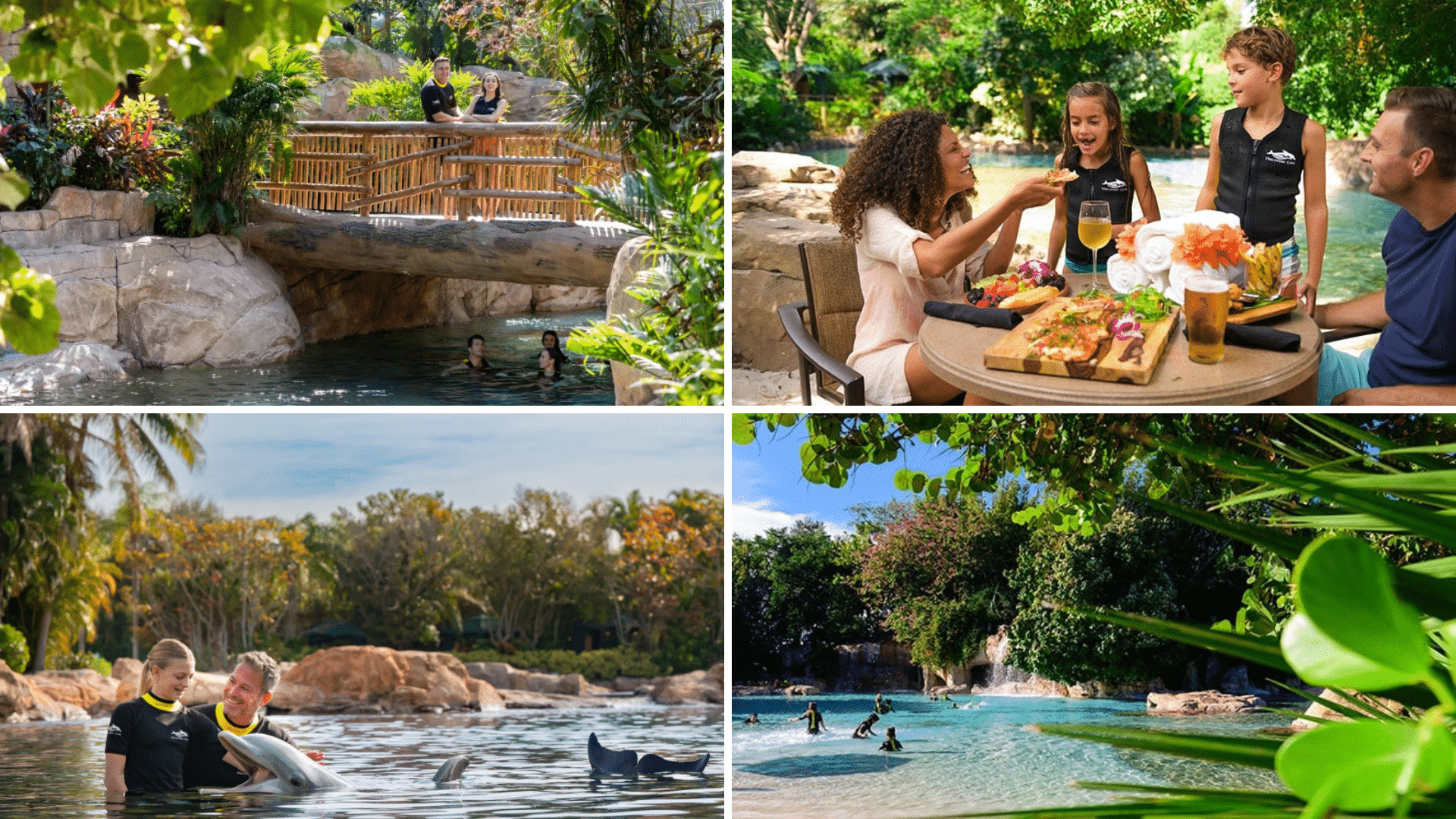 Discovery Cove all inclusive theme park in Orlando, Florida 