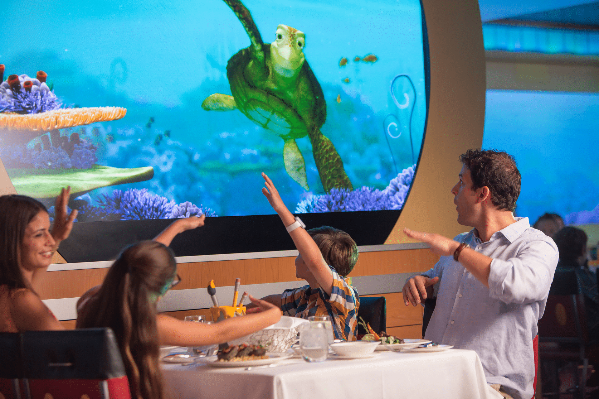 Dinner on the Disney Cruise Ship 