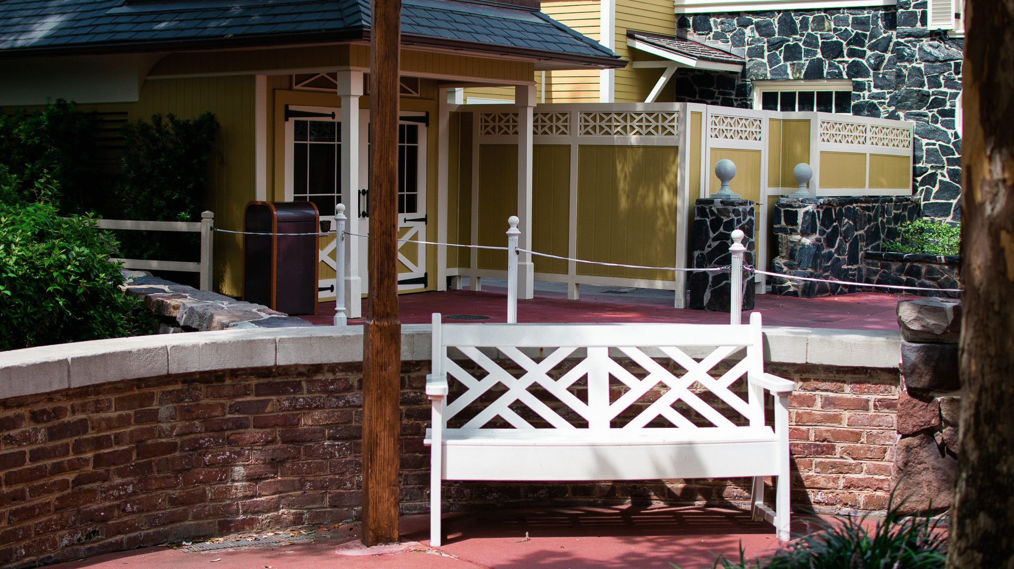 Behind the Ye Old Christmas Shoppe Magic Kingdom