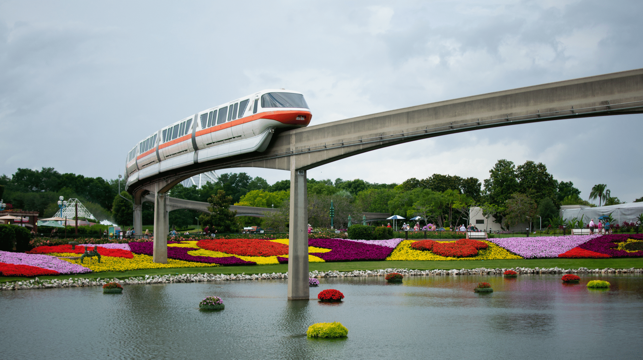 Monorail - Epcot Loop during Flower and Garden Festival