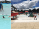 Families and children playing at Gulf Islands Waterpark in Gulfport, Mississippi
