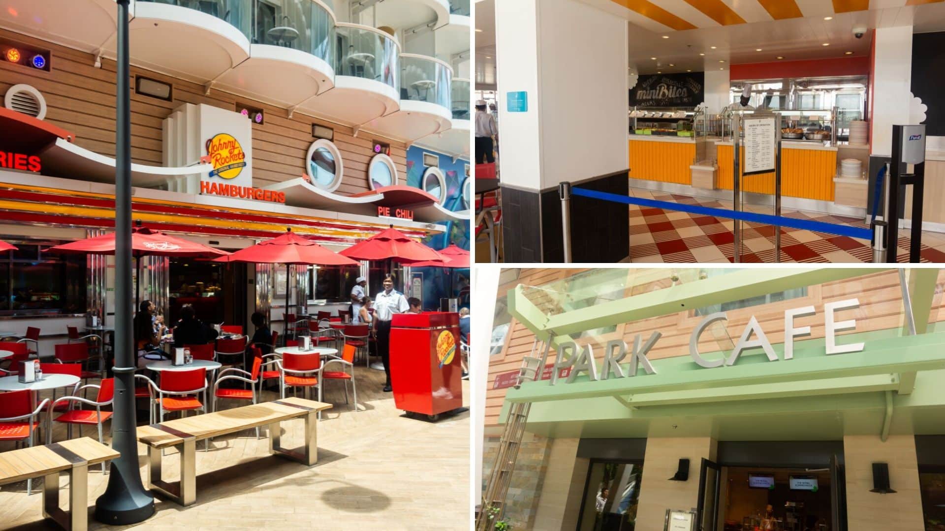 Dining options on Harmony of the Seas