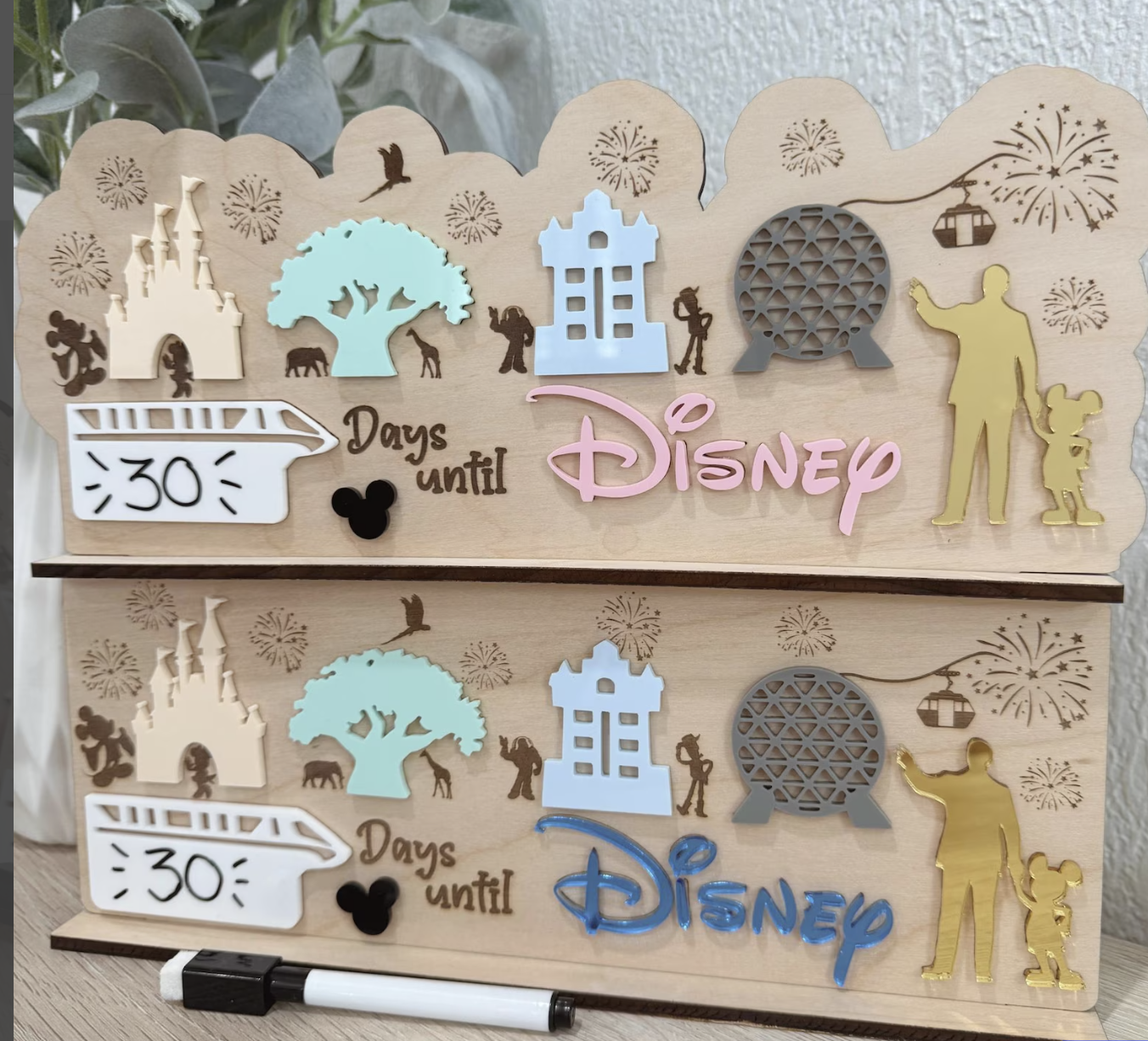 Theme Park Countdown Board