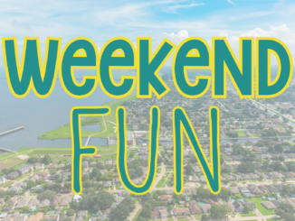 Airel shot of Jefferson Parish with the text weekend fun